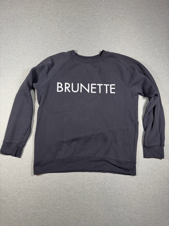 Brunette The Label Sweaters - Brunette The Label Black Crew Neck Sweater